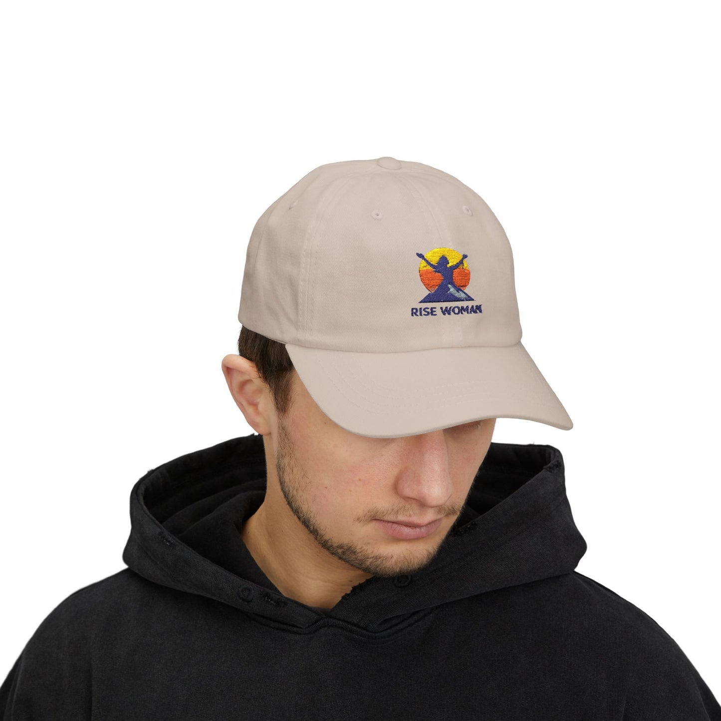 Empowering Rise Woman Dad Cap, Dad Hat, Inspirational Gift, Casual Wear, Summer Accessory, Gift for Her